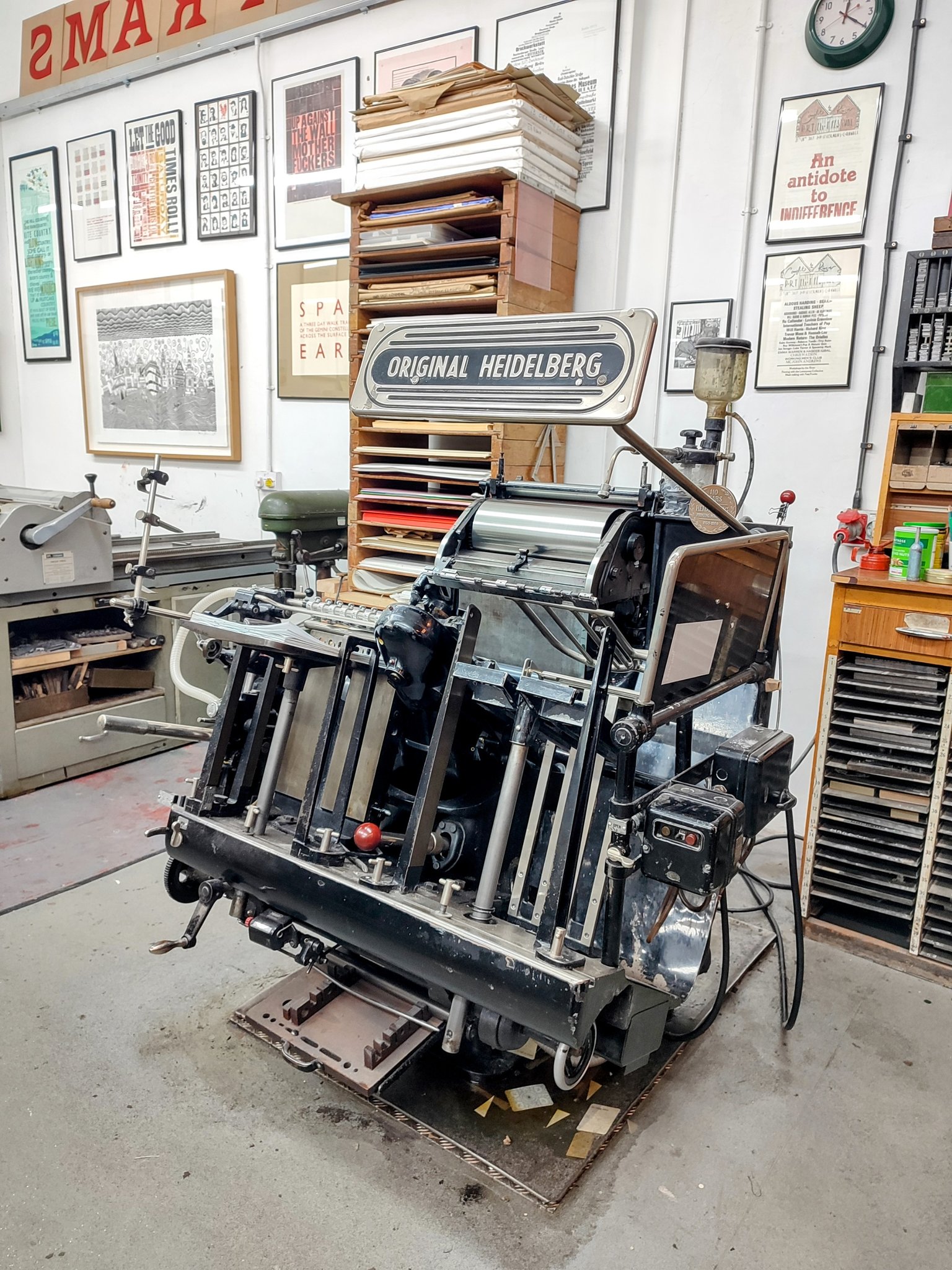 Heidelberg Windmill Press in The Letterpress Collective, Bristol