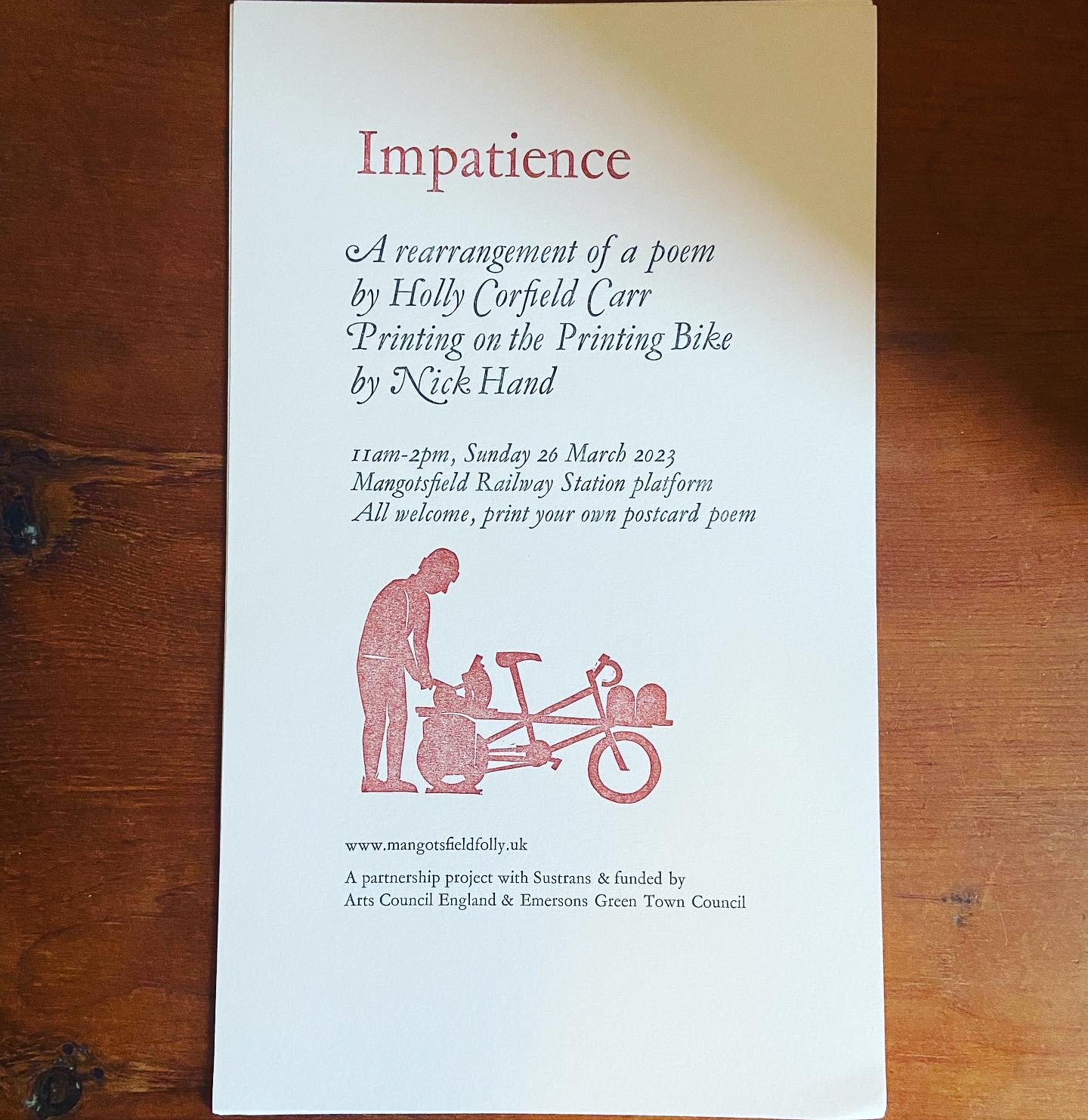 Launch poster for Impatience